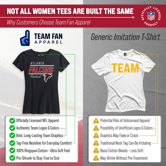 Atlanta Falcons NFL Gameday Women's Relaxed Fit T-shirt - Black
