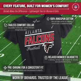 Atlanta Falcons NFL Gameday Women's Relaxed Fit T-shirt - Black