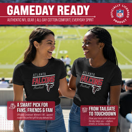 Atlanta Falcons NFL Gameday Women's Relaxed Fit T-shirt - Black