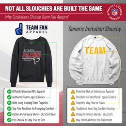 Atlanta Falcons NFL Womens Crew Neck Light Weight - Charcoal