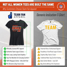 Cincinnati Bengals NFL Gameday Women's Relaxed Fit T-shirt - Black