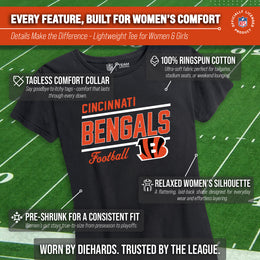 Cincinnati Bengals NFL Gameday Women's Relaxed Fit T-shirt - Black