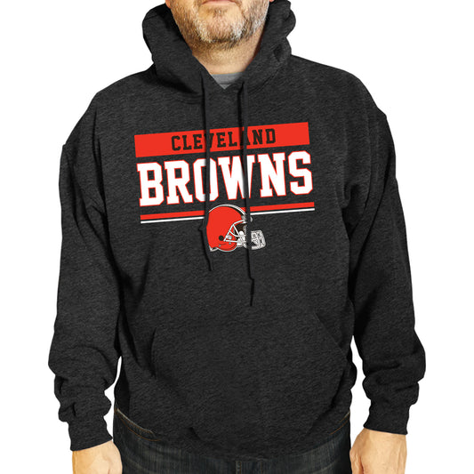 Cleveland Browns NFL Adult Gameday Charcoal Hooded Sweatshirt - Charcoal