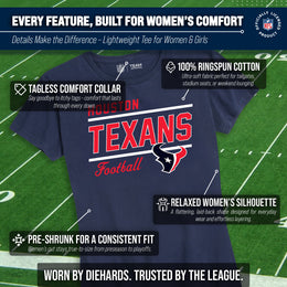 Houston Texans NFL Gameday Women's Relaxed Fit T-shirt - Navy
