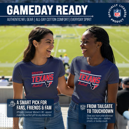 Houston Texans NFL Gameday Women's Relaxed Fit T-shirt - Navy