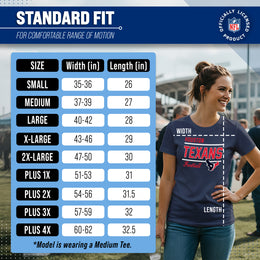 Houston Texans NFL Gameday Women's Relaxed Fit T-shirt - Navy