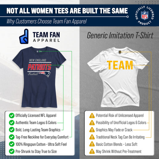 New England Patriots NFL Gameday Women's Relaxed Fit T-shirt - Navy