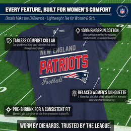 New England Patriots NFL Gameday Women's Relaxed Fit T-shirt - Navy