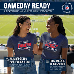 New England Patriots NFL Gameday Women's Relaxed Fit T-shirt - Navy