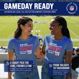 New York Giants NFL Gameday Women's Relaxed Fit T-shirt - Royal