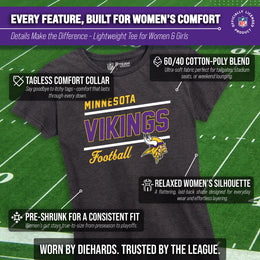 Minnesota Vikings NFL Gameday Women's Relaxed Fit T-shirt - Team Color