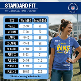 Los Angeles Rams NFL Gameday Women's Relaxed Fit T-shirt - Royal