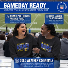 Los Angeles Rams NFL Womens Crew Neck Light Weight - Charcoal