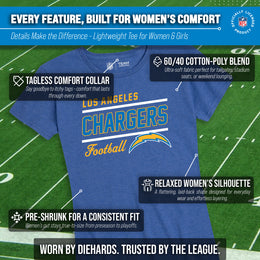 Los Angeles Chargers NFL Gameday Women's Relaxed Fit T-shirt - Royal