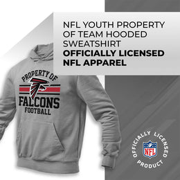 Atlanta Falcons NFL Youth Property Of Hooded Sweatshirt - Sport Gray
