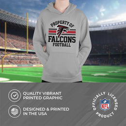 Atlanta Falcons NFL Youth Property Of Hooded Sweatshirt - Sport Gray