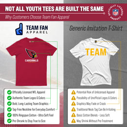 Arizona Cardinals Youth NFL Ultimate Fan Logo Short Sleeve T-Shirt - Cardinal