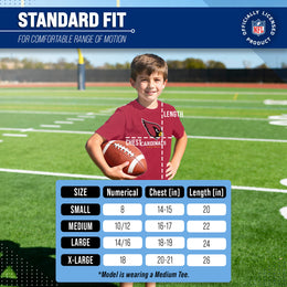 Arizona Cardinals Youth NFL Ultimate Fan Logo Short Sleeve T-Shirt - Cardinal