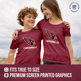 Arizona Cardinals Youth NFL Ultimate Fan Logo Short Sleeve T-Shirt - Cardinal