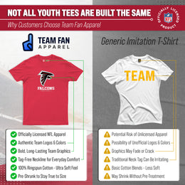 Atlanta Falcons Youth NFL Ultimate Fan Logo Short Sleeve T-Shirt - Red