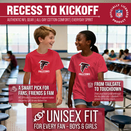 Atlanta Falcons Youth NFL Ultimate Fan Logo Short Sleeve T-Shirt - Red