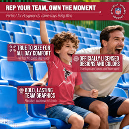 Atlanta Falcons Youth NFL Ultimate Fan Logo Short Sleeve T-Shirt - Red