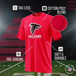 Atlanta Falcons Youth NFL Ultimate Fan Logo Short Sleeve T-Shirt - Red