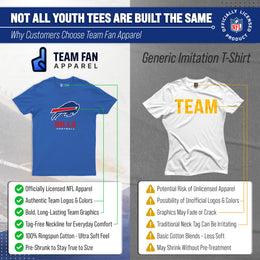 Buffalo Bills Youth NFL Ultimate Fan Logo Short Sleeve T-Shirt - Royal