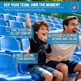 Carolina Panthers Youth NFL Ultimate Fan Logo Short Sleeve T-Shirt - Black