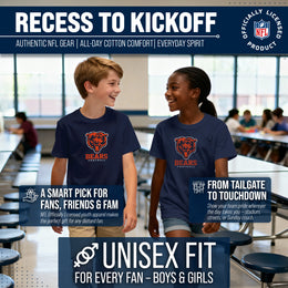 Chicago Bears Youth NFL Ultimate Fan Logo Short Sleeve T-Shirt - Navy