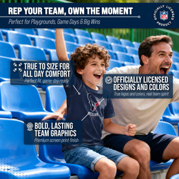 Houston Texans Youth NFL Ultimate Fan Logo Short Sleeve T-Shirt - Navy