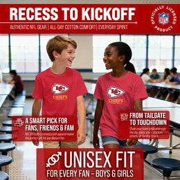 Kansas City Chiefs Youth NFL Ultimate Fan Logo Short Sleeve T-Shirt - Red