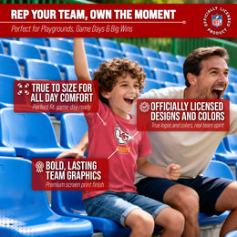 Kansas City Chiefs Youth NFL Ultimate Fan Logo Short Sleeve T-Shirt - Red