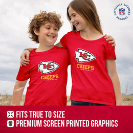 Kansas City Chiefs Youth NFL Ultimate Fan Logo Short Sleeve T-Shirt - Red