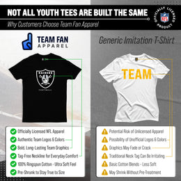 Las Vegas Raiders Youth NFL Ultimate Fan Logo Short Sleeve T-Shirt - Black