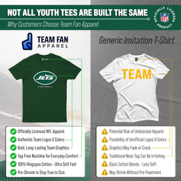New York Jets Youth NFL Ultimate Fan Logo Short Sleeve T-Shirt - Green