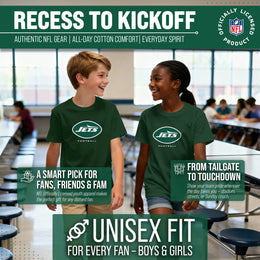 New York Jets Youth NFL Ultimate Fan Logo Short Sleeve T-Shirt - Green