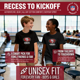 San Francisco 49ers Youth NFL Ultimate Fan Logo Short Sleeve T-Shirt - Black