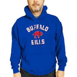 Buffalo Bills NFL Adult Unisex Retro Gameday Ultra Soft Fleece Hooded Sweatshirt - Royal