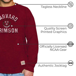Harvard Crimson Adult University Crewneck - Crimson