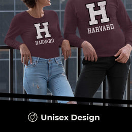 Harvard Crimson NCAA MVP Adult Long-Sleeve Shirt - Crimson