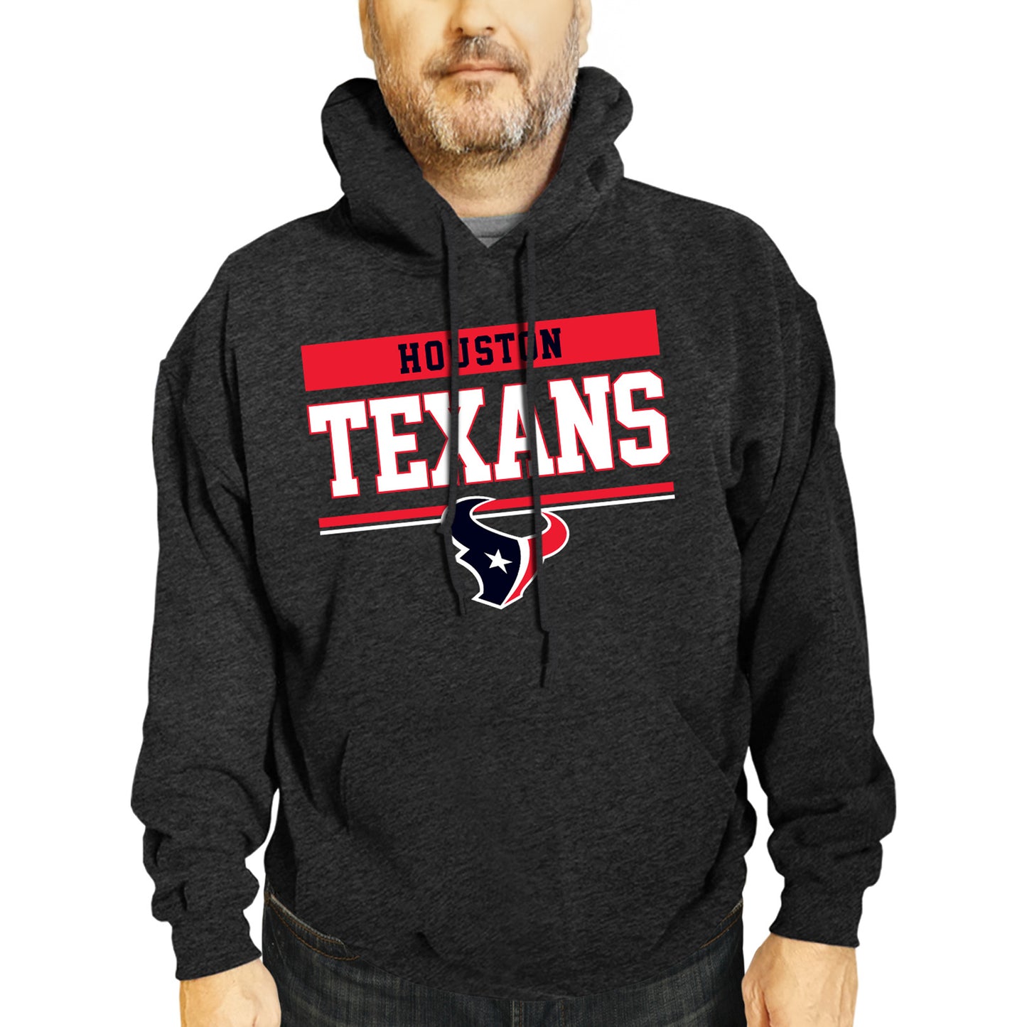 Houston Texans NFL Adult Gameday Charcoal Hooded Sweatshirt - Charcoal
