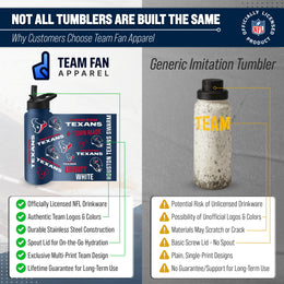 Houston Texans NFL 34Oz Native Quencher Water Bottle - Navy