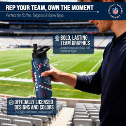 Houston Texans NFL 34Oz Native Quencher Water Bottle - Navy