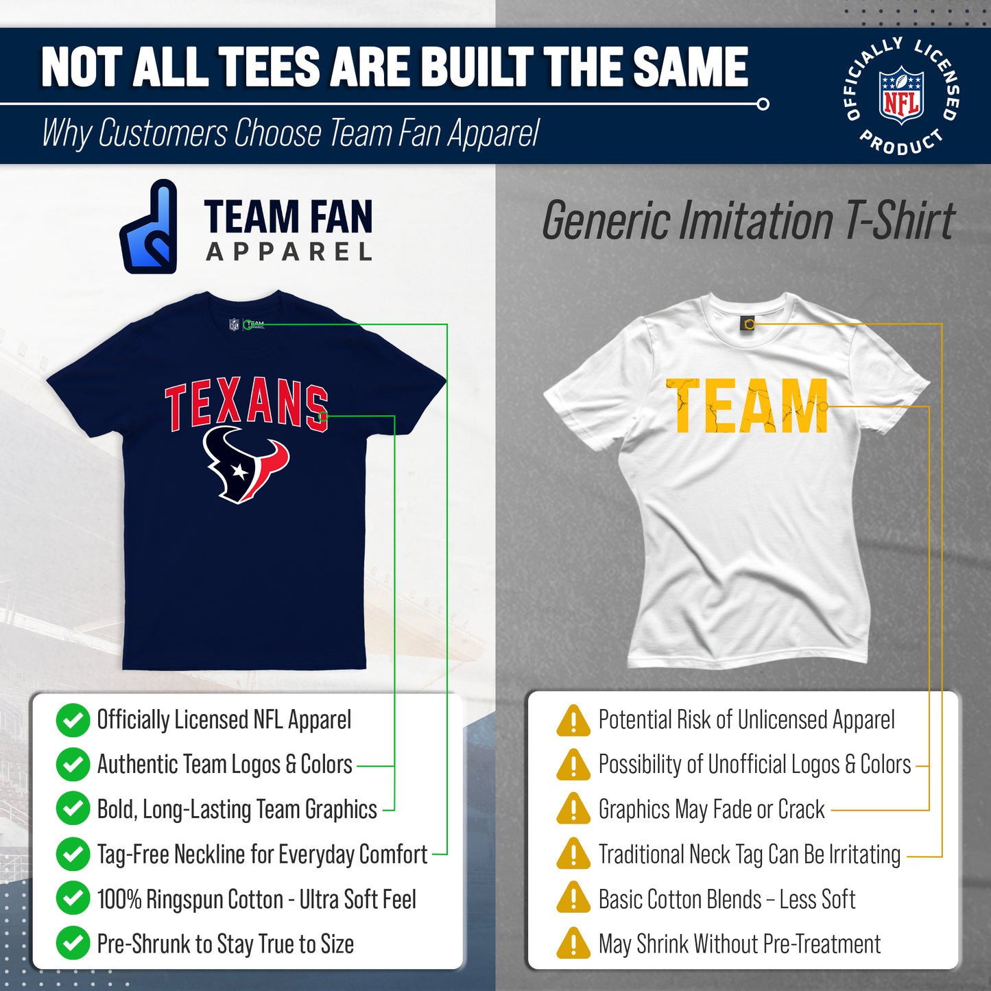 Houston Texans NFL Home Team Tee - Navy