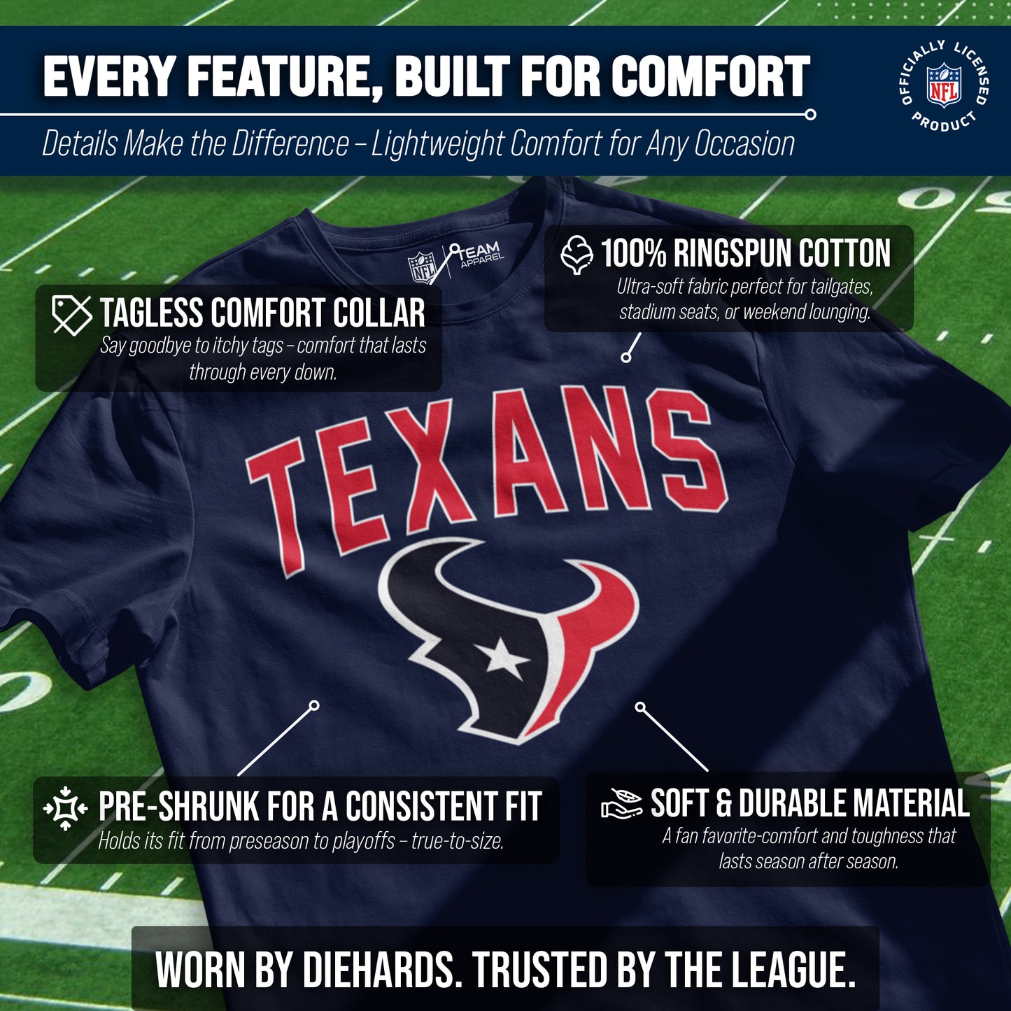 Houston Texans NFL Home Team Tee - Navy