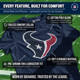 Houston Texans NFL Modern Throwback T-shirt - Navy