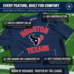 Houston Texans NFL Youth Gameday Football T-Shirt - Navy