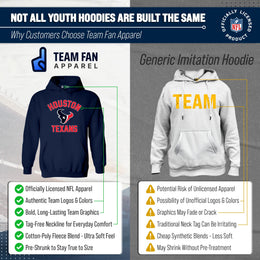 Houston Texans NFL Youth Gameday Hooded Sweatshirt - Navy