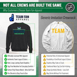 Hartford Whalers NHL Charcoal True Fan Crewneck Sweatshirt - Charcoal